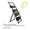 Vertical Elevated Planter with 4-Tiered Planter Boxes;  Raised Garden Bed 4FT Self Watering Garden Pots for Plants Herb Vegetable Fruit
